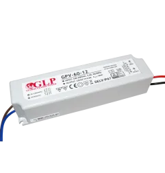 Alimentation LED DC12V 60W 5A Étanche IP67 GLP