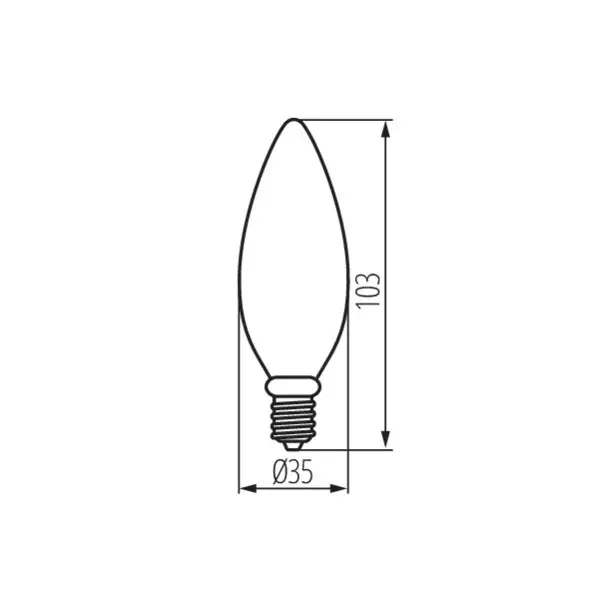 Ampoule LED E14 6,5W 806lm Blanc Chaud 3000K Culot Bougie