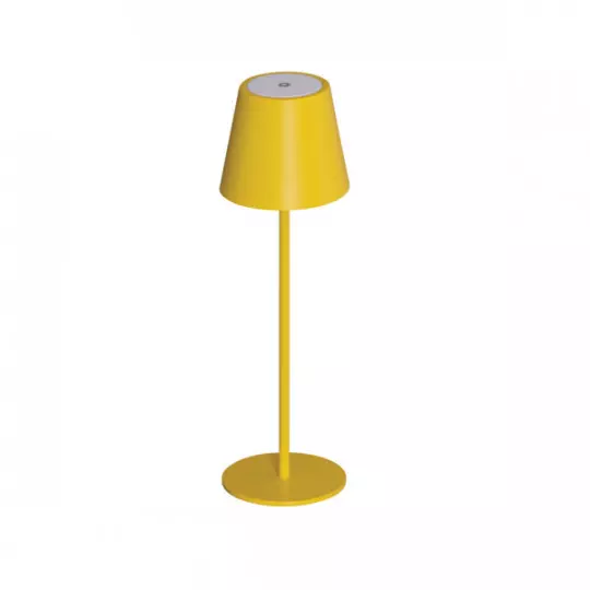 Lampe de table jaune LED INITA IP54 - Éclairage sans fil polyvalent
