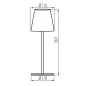 Lampe de table jaune LED INITA IP54 - Éclairage sans fil polyvalent Lampe de table jaune LED INITA IP54 - Éclairage sans fil polyvalent