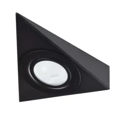 Luminaire encastré noir ZEPO 10W MAX, culot G4, IP20, 12V AC/DC