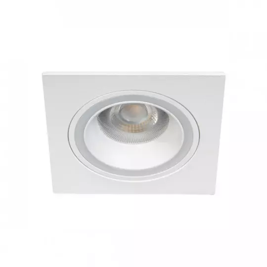Support de Spot FELINE DSL - Spot LED Carré blanc Culot GU10 ou GU5.3