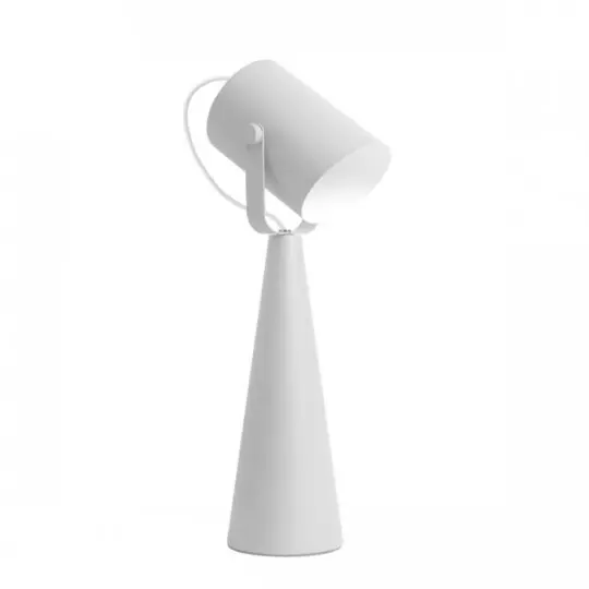 Lampe de table blanche LARATA E27 - 5W, 110° orientable, IP20, Classe II