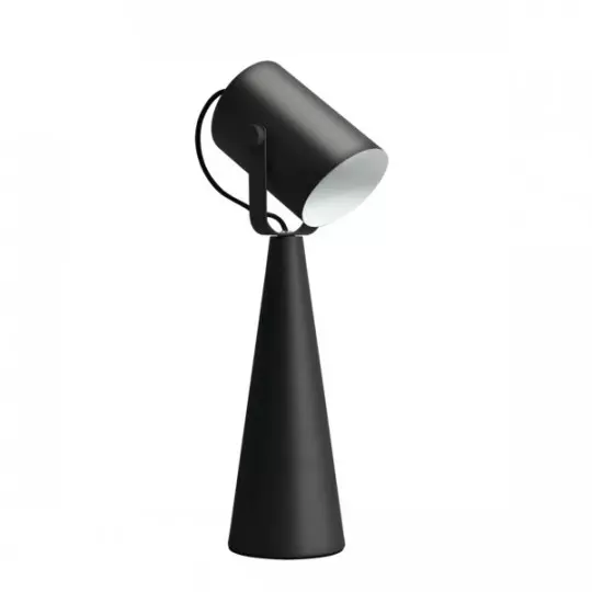 Lampe de table noire LARATA E27 - 5W, 110° d'orientation