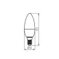 Ampoule LED IQ-LED C35 - 5,9W - Blanc Chaud 2700K - E14 - 806lm Ampoule LED IQ-LED C35 - 5,9W - Blanc Chaud 2700K - E14 - 806lm