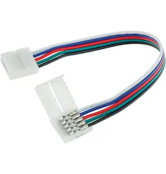 Flexible Connector For LED Strip RGB+WH - Connecteur Souple Pour Bande LED RGB+Blanc - Plastique - 180mm x 15mm