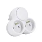 Bloc multiprise triangle CLUSTER +0 - 2 prises 16A - Avec interrupteur - 3500W max - IP20 Bloc multiprise triangle CLUSTER +0 - 2 prises 16A - Avec interrupteur - 3500W max - IP20