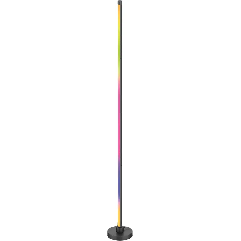 Lampadaire LED 17W - RGB Multicolore - Télécommande - Noir - 1462mm Lampadaire LED 17W - RGB Multicolore - Télécommande - Noir - 1462mm