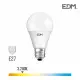 Ampoule LED E27 12W Ronde A60 équivalent à 75W - Blanc Chaud 3200K