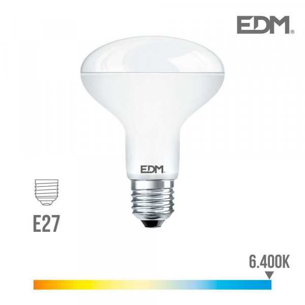 Ampoule LED E27 12W R90 équivalent à 75W - Blanc du Jour 6400K
