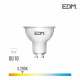 Spot LED GU10 5W Dicroïque équivalent à 35W - Blanc Chaud 3200K