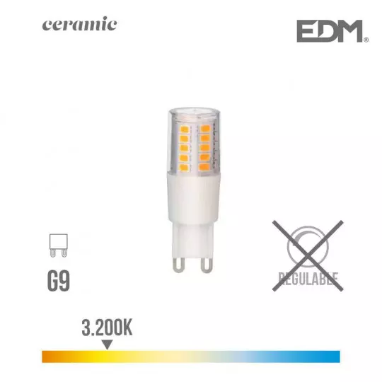 Ampoule LED G9 5,5W équivalent à 50W - Blanc Chaud 3200K