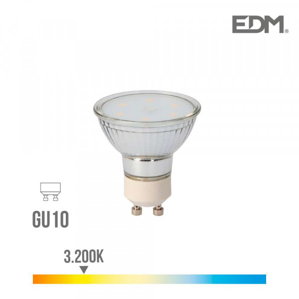 Spot LED GU10 5W Dicroïque équivalent à 40W - Blanc Chaud 3200K