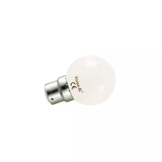 Ampoule LED B22 1W Équivalent 9W G45 - Blanc Chaud 3000K