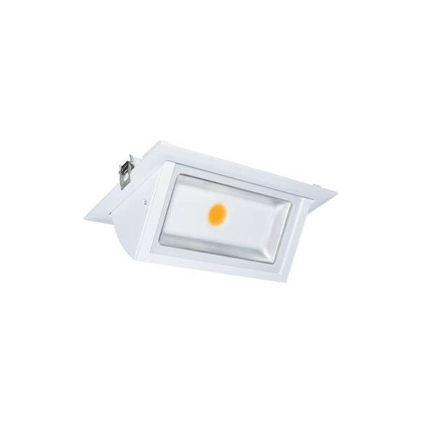 Spot LED Encastrable Rectangulaire Orientable Blanc 40W Blanc Neutre 4000K