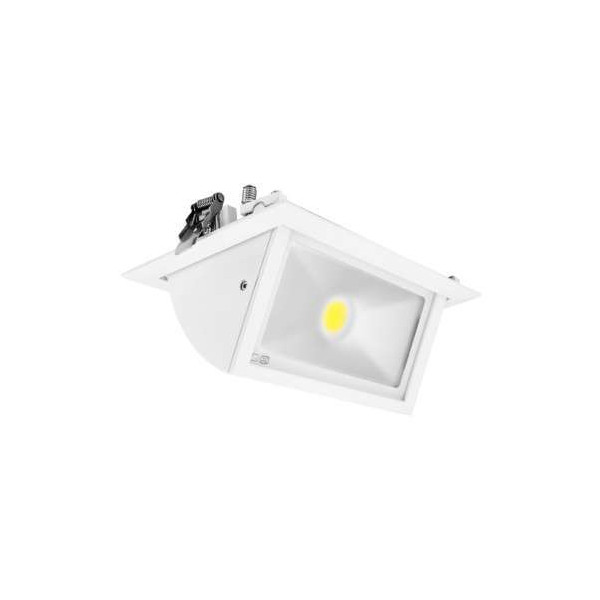 Spot LED Encastrable Rectangulaire Orientable Blanc 30W Blanc Neutre 4000K