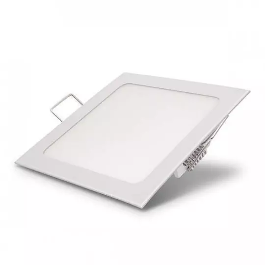 Downlight LED 12W carré 166mmx166mm - Blanc du Jour 6000K
