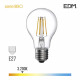 Ampoule LED E27 4W Ronde A60 équivalent à 35W - Blanc Chaud 3200K