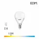 Ampoule LED E14 6W Ronde équivalent à 40W - Blanc Chaud 3200K