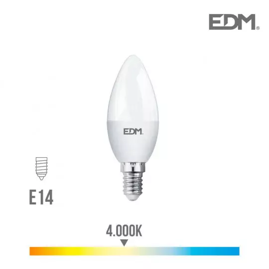 Ampoule LED E14 5W Bougie équivalent à 35W - Blanc Naturel 4000K