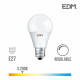 Ampoule LED Dimmable E27 10W Ronde A60 équivalent à 60W - Blanc Chaud 3200K