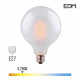 Ampoule LED E27 8W Globe G125 équivalent à 80W - Blanc Chaud 3200K