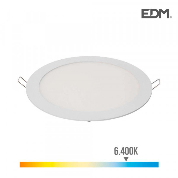 Downlight LED 20W rond ∅22,5cm Blanc - Blanc du Jour 6400K