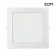 Downlight LED 20W carré 22cm Chromé - Blanc du Jour 6400K
