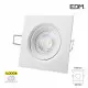 Downlight LED 5W carré 90mm Blanc - Blanc Naturel 4000K