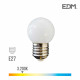 Ampoule LED E27 1,5W Ronde équivalent à 15W - Blanc Chaud 3000K