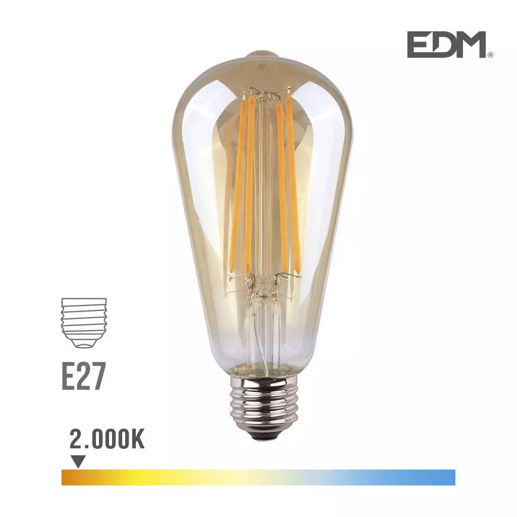 Ampoule LED LONDRES - E27 - Intensité moyenne - Blanc chaud - 4W