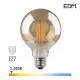 Ampoule LED E27 8W Globe G95 équivalent à 55W - Blanc Chaud 2000K