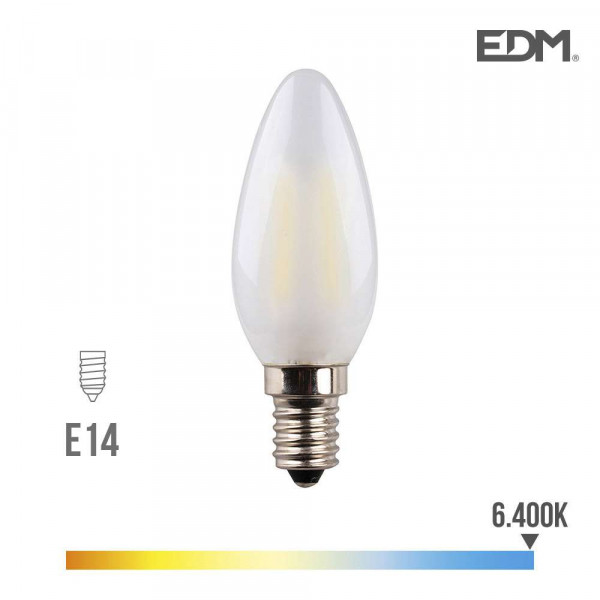 Ampoule LED E14 4,5W Bougie équivalent à 30W - Blanc du Jour 6400K