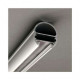 Profilé Ovale Aluminium Anodisé 1m pour Ruban LED 23mm