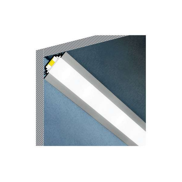 Profilé Angle 45° Aluminium Anodisé 1m pour Ruban LED 10mm