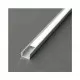 Profilé Fin Aluminium Brut 2m pour Ruban LED 8mm