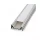 Profilé Plat Aluminium Brut 1m pour Ruban LED 10mm