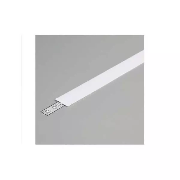 Diffuseur Blanc 1m pour Profilé LED 15,4mm