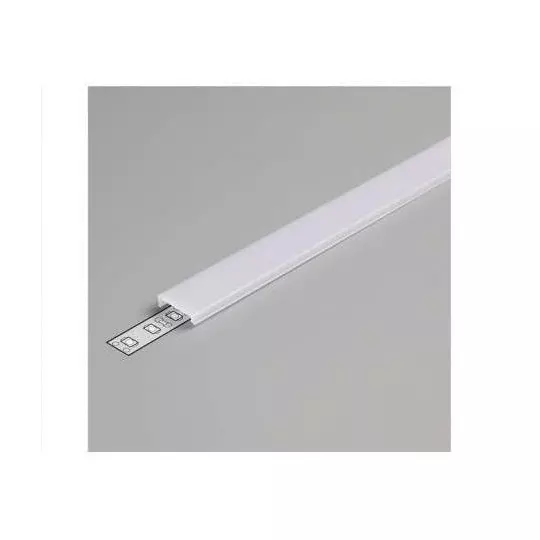 Diffuseur Clip Blanc 1m pour Profilé LED 15,4mm