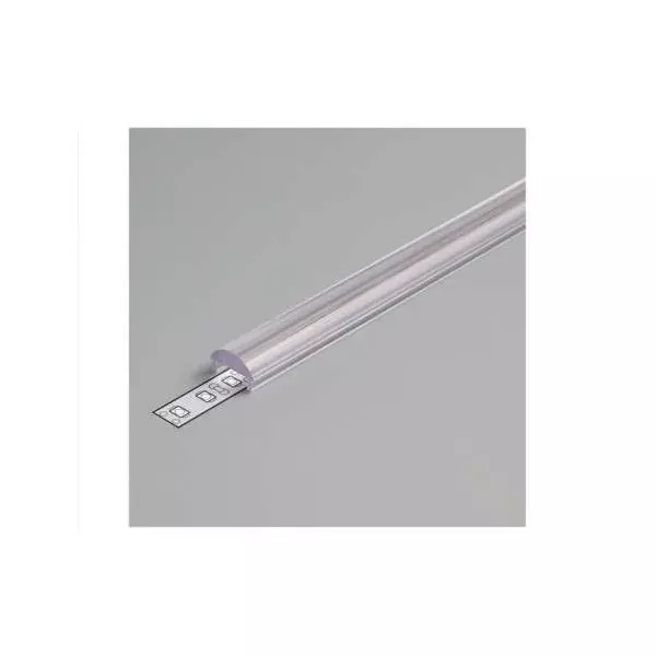 Diffuseur transparent 1m Lentille 60° pour Profilé LED 15,4mm