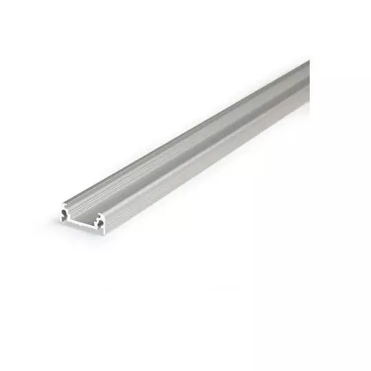 Profilé Plat Aluminium Anodisé 1m pour Ruban LED 14,4mm