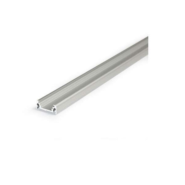 Profilé Plat Aluminium Anodisé 1m pour Ruban LED 14,4mm