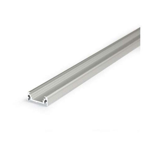 Profilé Plat Aluminium Anodisé 2m pour Ruban LED 14,4mm