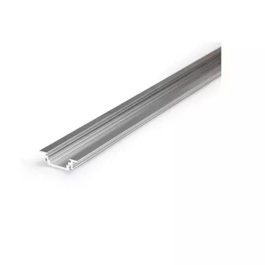 Profilé Rainure Aluminium Brut 1m pour Ruban LED 14,4mm