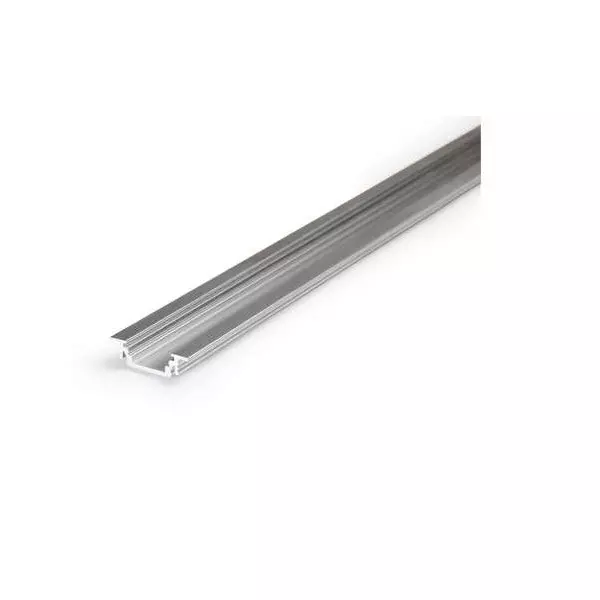 Profilé Rainure Aluminium Brut 2m pour Ruban LED 14,4mm