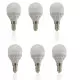 Lot de 6 Ampoules E14 LED 6W Globe Eq 40W - Blanc Chaud 2700K