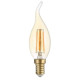 Ampoule LED C35 Flamme Coup de Vent Filament 4W Golden Glass Dimmable E14 Blanc Très Chaud 2500K