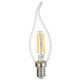 Ampoule LED C35 Flamme Coup de Vent Filament 4W Dimmable E14 Blanc Chaud 2700K