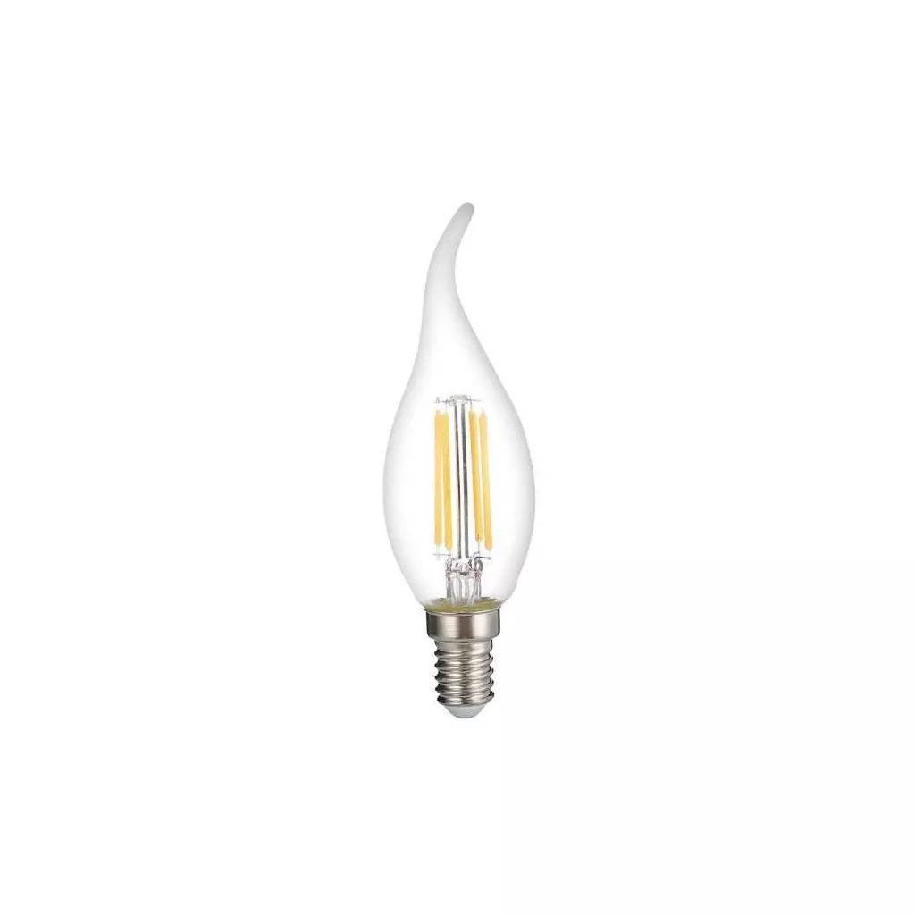 Ampoule LED C35 Flamme Coup de Vent Filament 4W Dimmable E14 Blanc Chaud  2700K