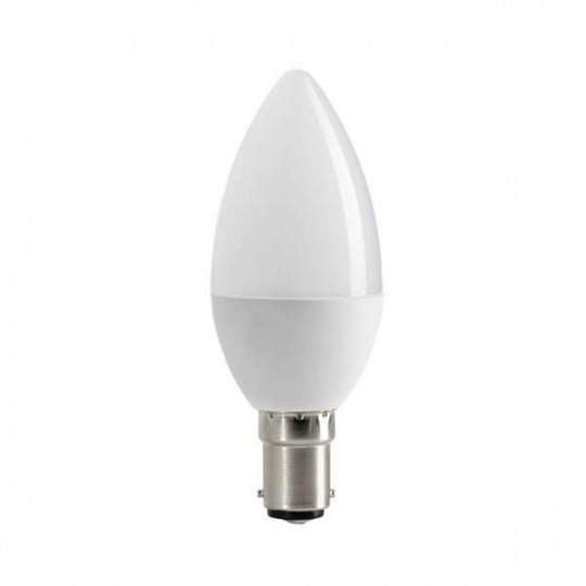 Ampoule LED C37 Type Bougie 6W B15 Blanc Froid 6000K